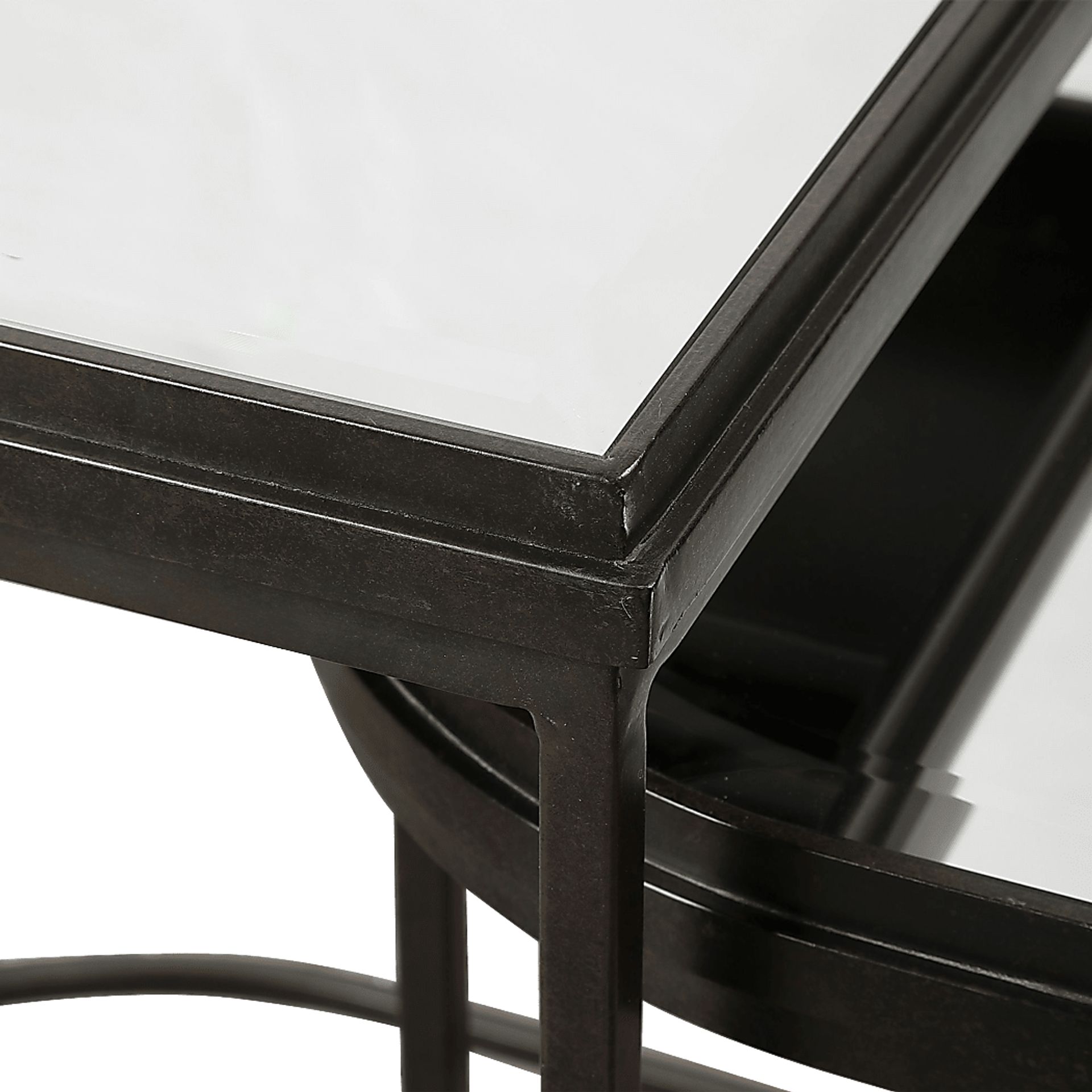 Longvue Black Nesting Table, Set of 3 - Image 3