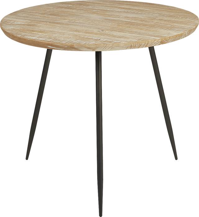 Lonia Natural 5 Pc 42 in. Round Counter Height Dining Set with Gray Stools - Thumbnail - Image 3