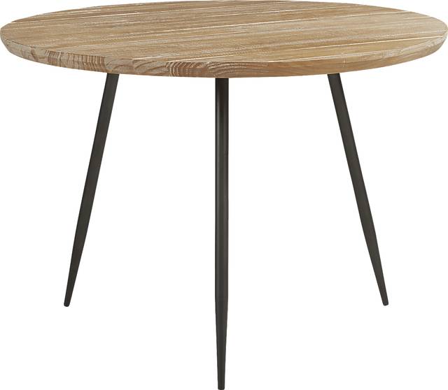 Lonia Natural 5 Pc 42 in. Round Dining Set with Brown Chairs - Thumbnail - Image 2