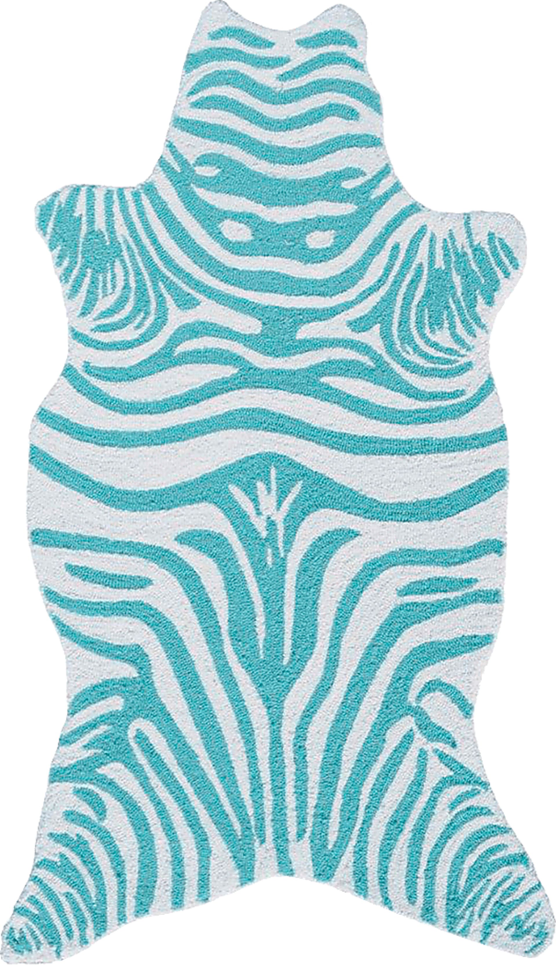 Kids Lonlu Teal 3' x 5' Rug - Image 1