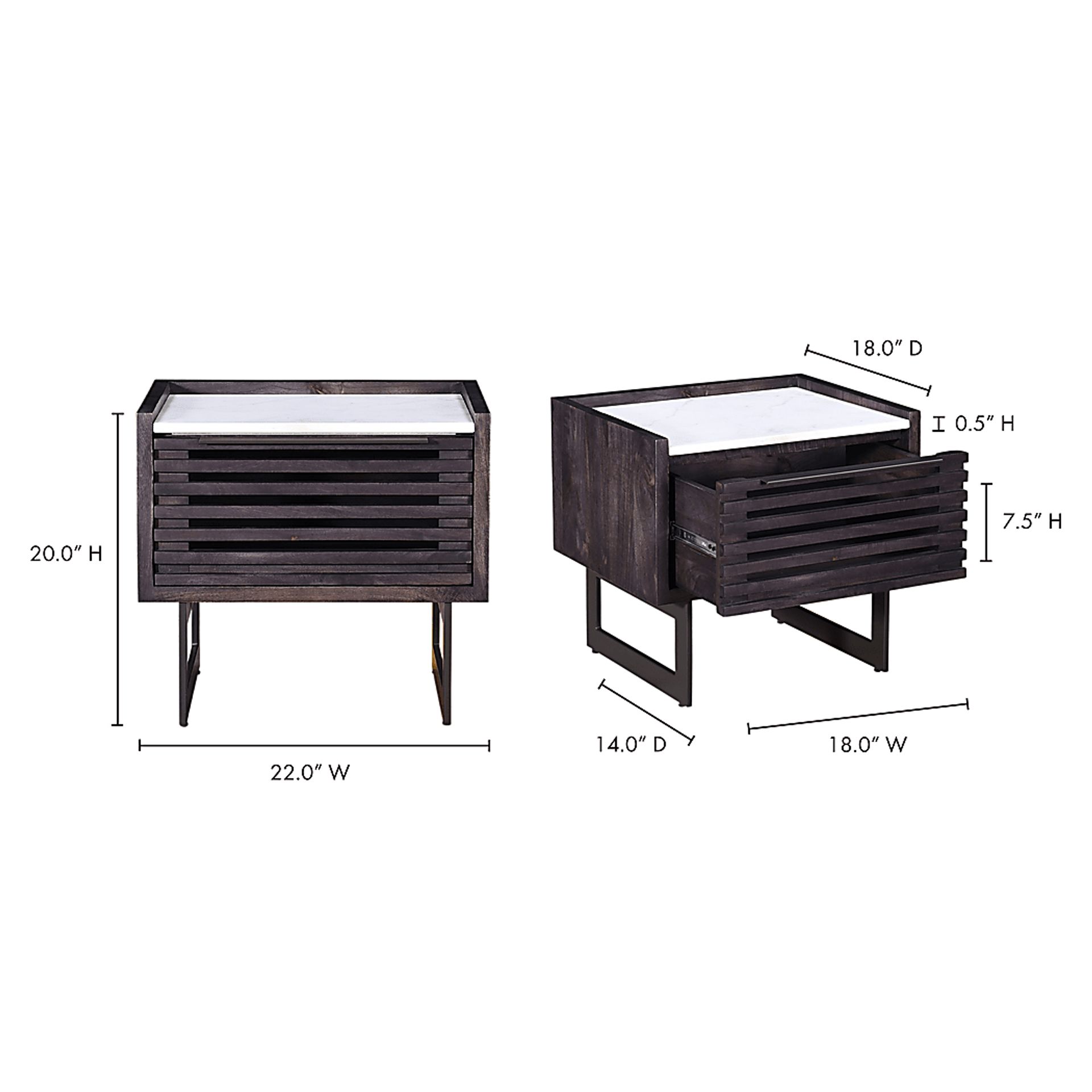 Lonnecker Gray Nightstand - Image 5