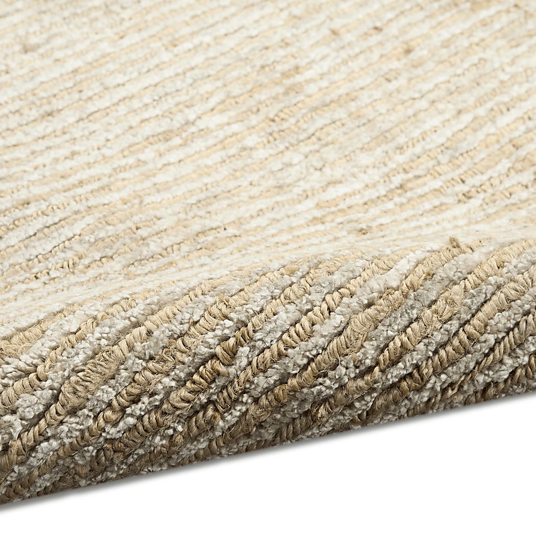 Loomscape Beige 8' x 10' Rug - Thumbnail 3