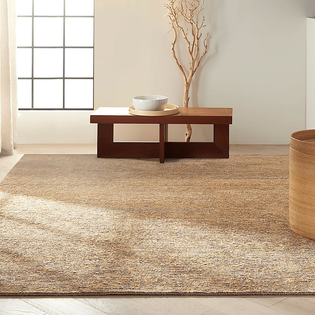 Loomscape Brown 8' x 10' Rug - Thumbnail 2