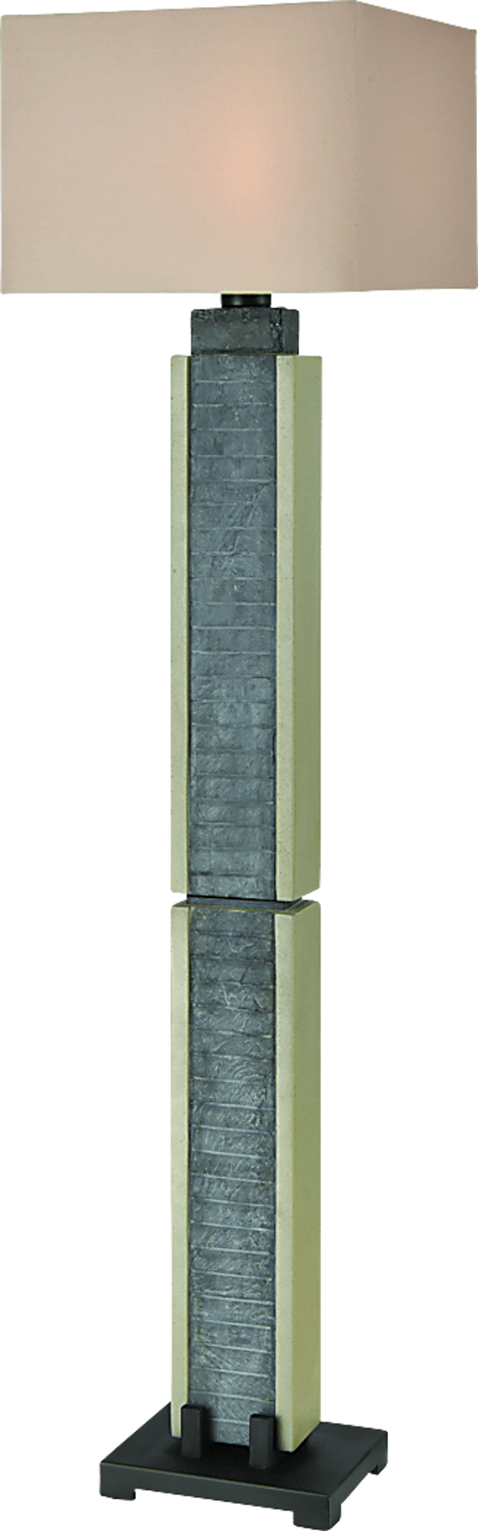 Loon Oaks Gray Floor Lamp - Image 1