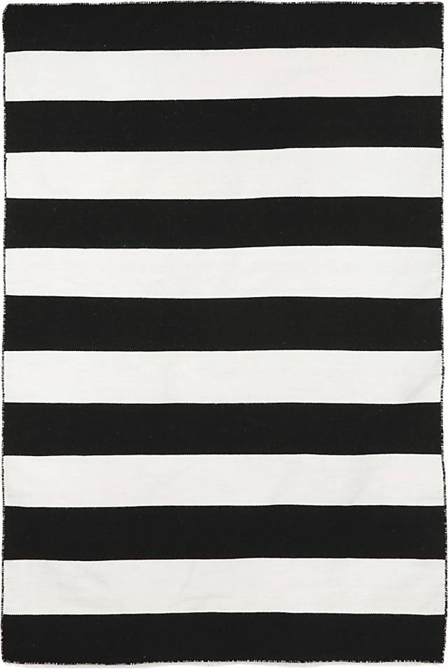 Lorahorn Black 5' x 7'6 Indoor/Outdoor Rug - Thumbnail - Image 1