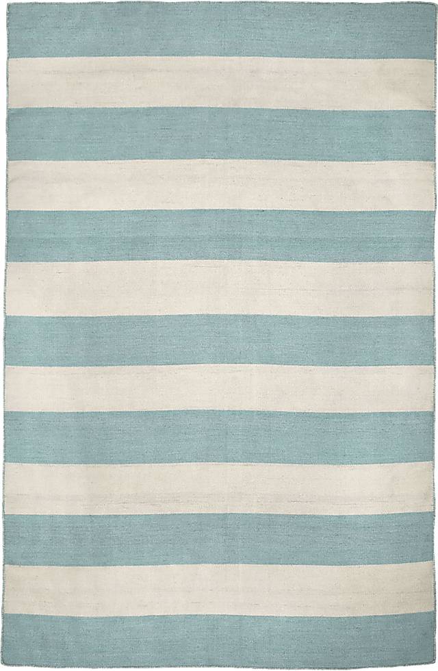 Lorahorn Blue 5' x 7'6 Indoor/Outdoor Rug - Thumbnail - Image 1