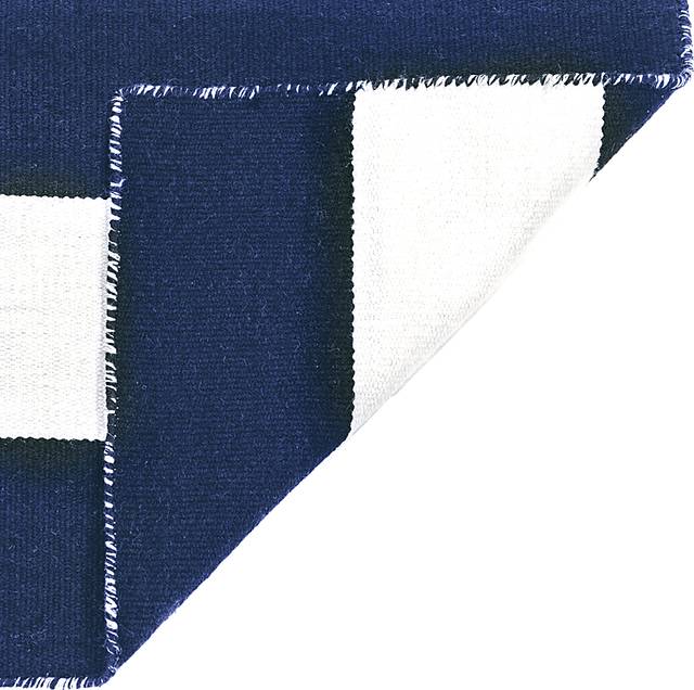 Lorahorn Navy 5' x 7'6 Indoor/Outdoor Rug - Thumbnail - Image 5