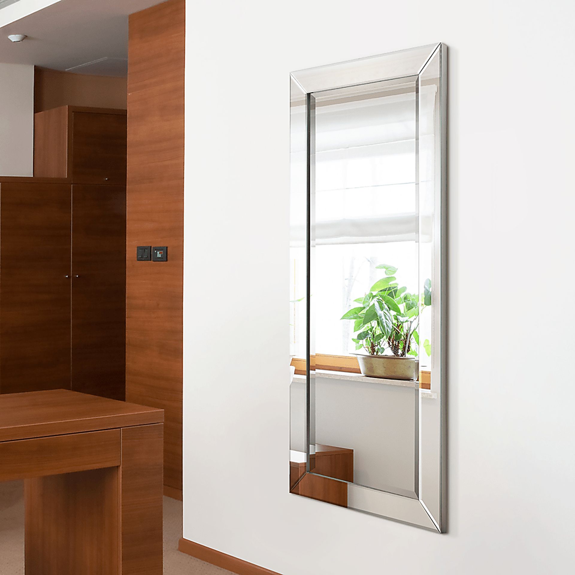 Lorai Silver Rectangular Small Mirror - Image 13