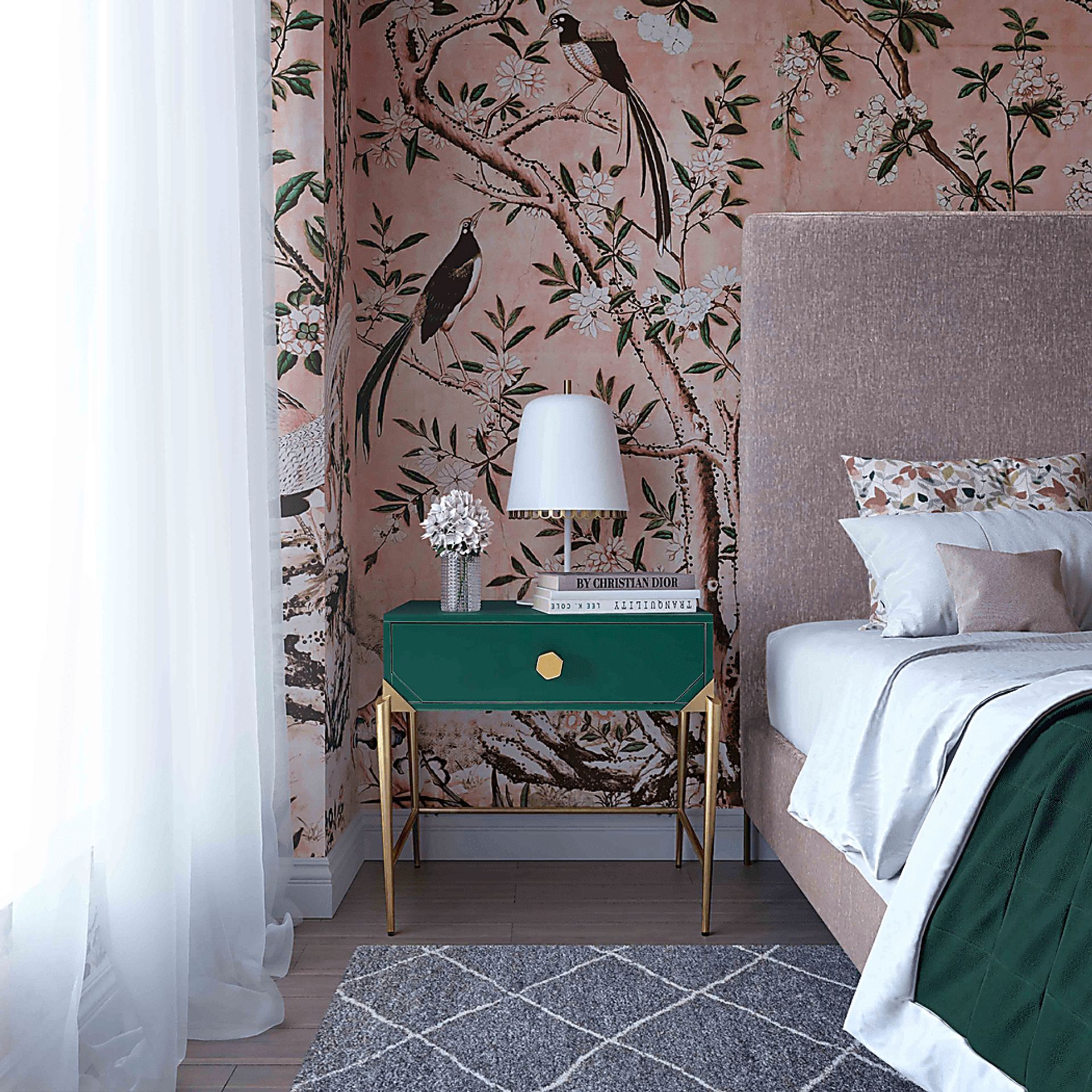 Loralane Green Nightstand - Image 8