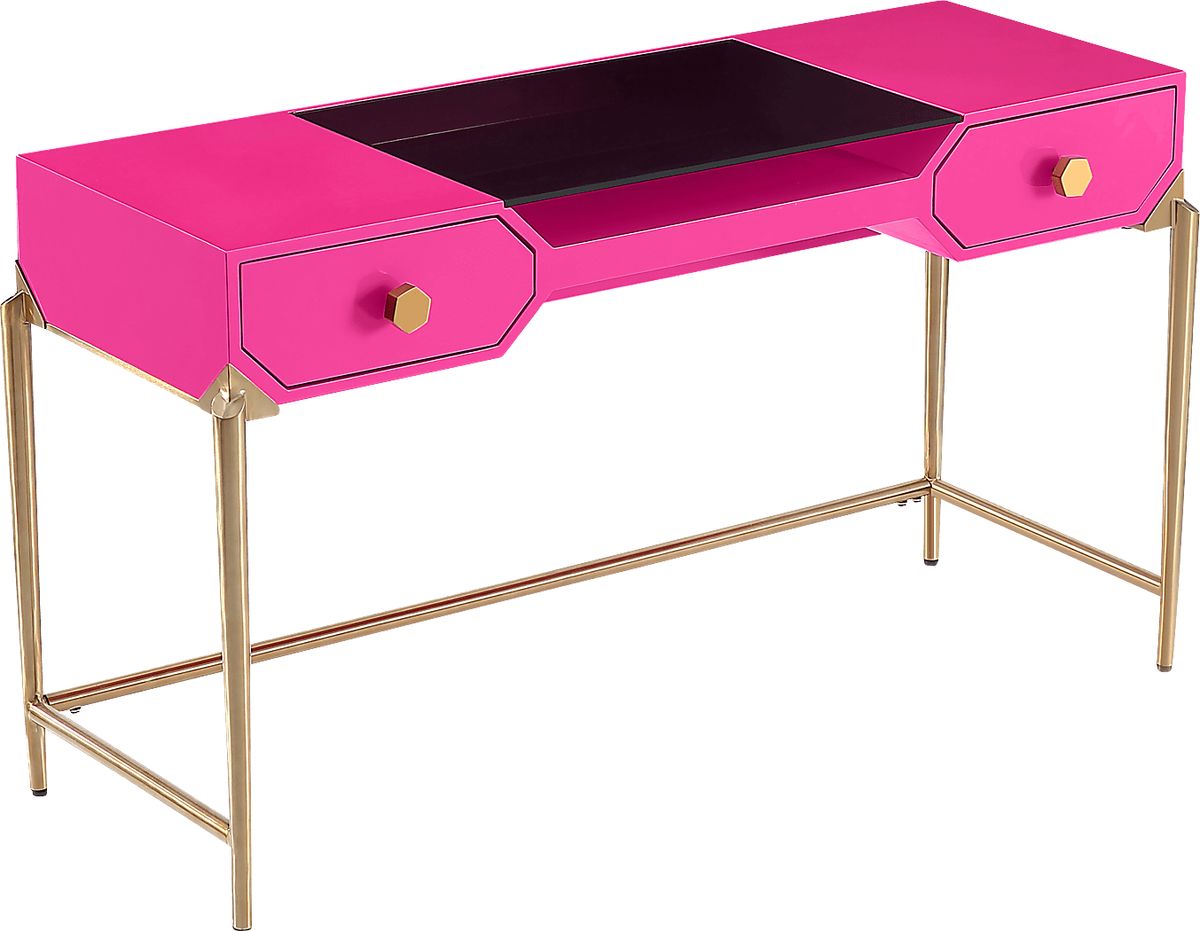 Loralane Pink Colors Desk | Rooms to Go
