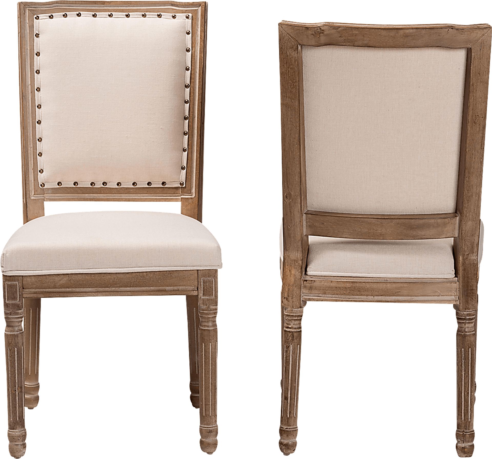 Loranne I Beige Dining Chair, Set of 2 - Image 2