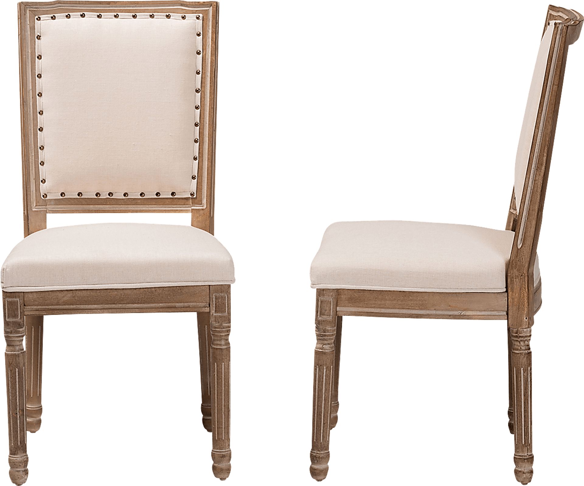 Loranne I Beige Dining Chair, Set of 2 - Image 3