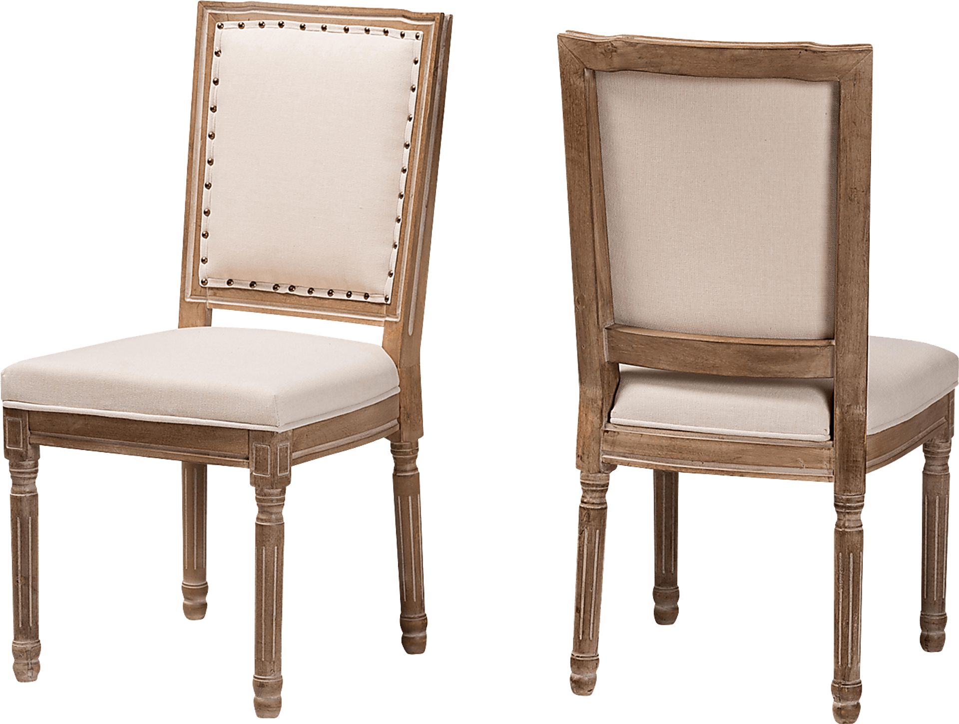 Loranne I Beige Dining Chair, Set of 2 - Image 1