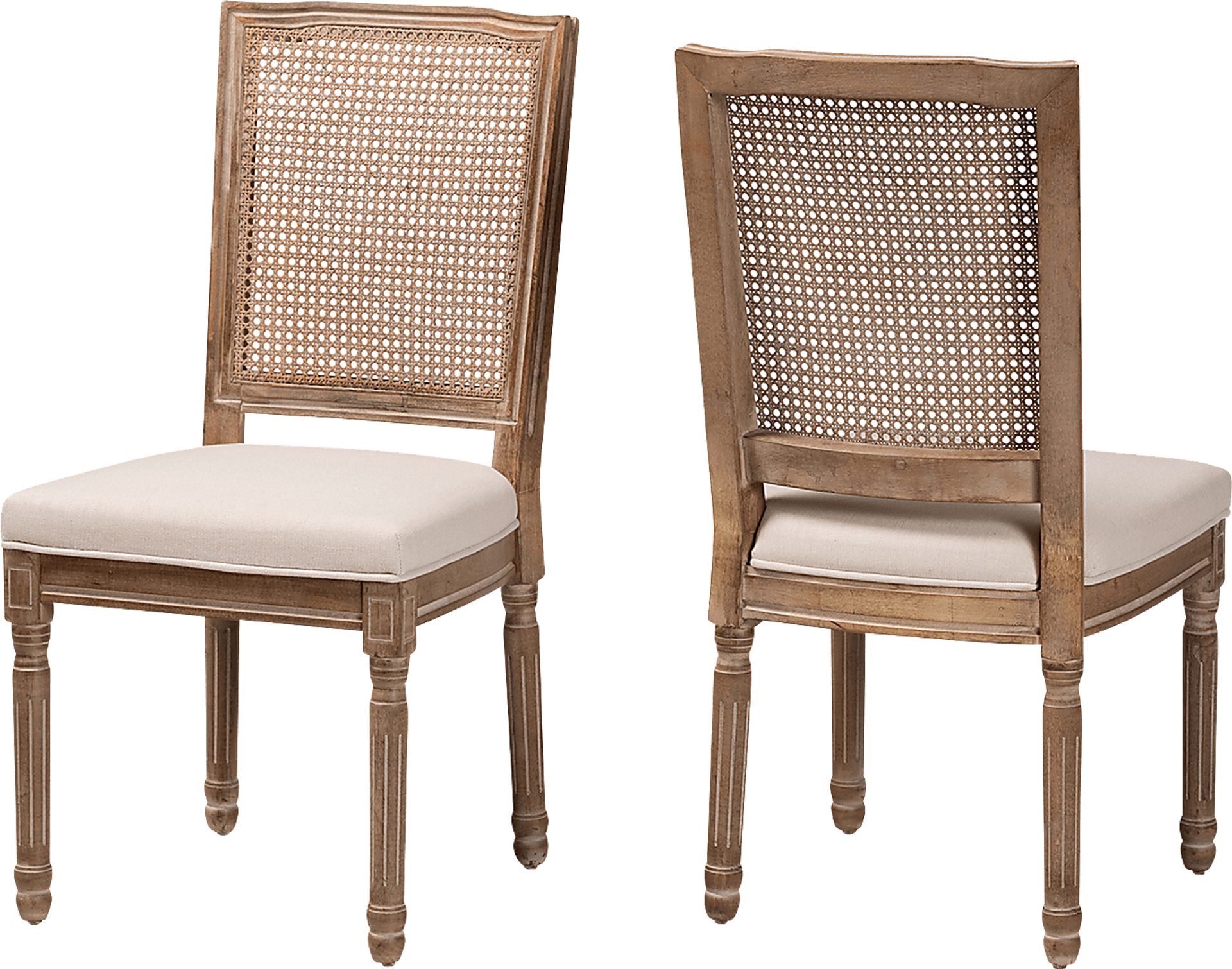 Loranne II Beige Dining Chair, Set of 2 - Image 1