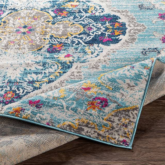 Loransa I Blue 6'7 x 9' Rug - Thumbnail - Image 6