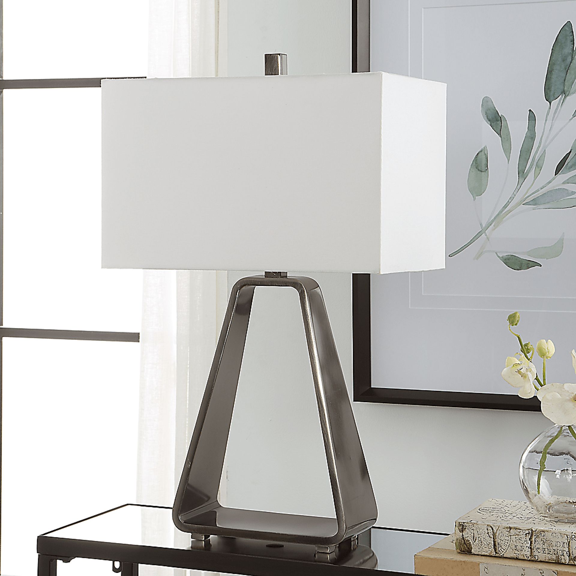 Lorca Oaks Nickel Lamp - Image 2