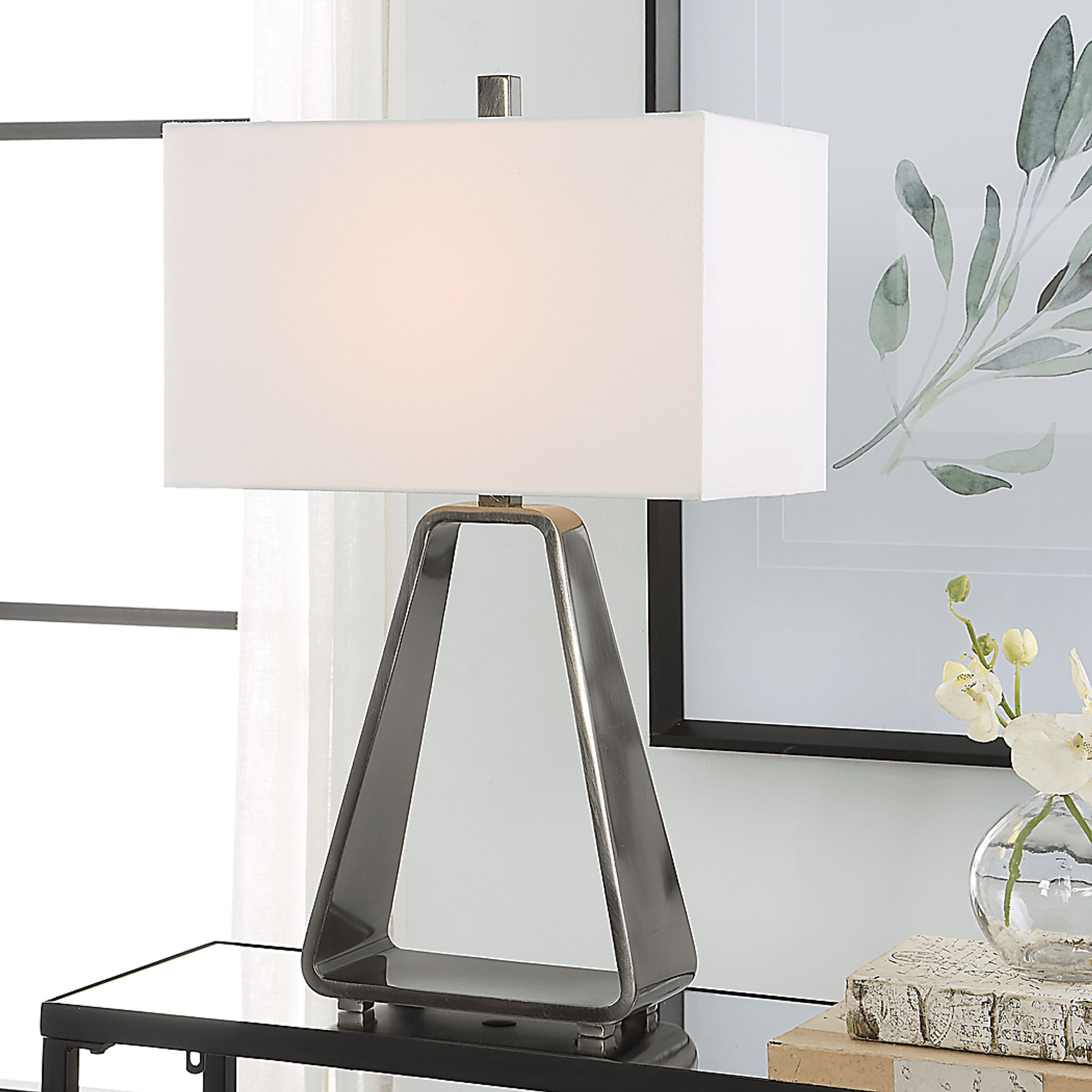 Lorca Oaks Nickel Lamp - Image 3