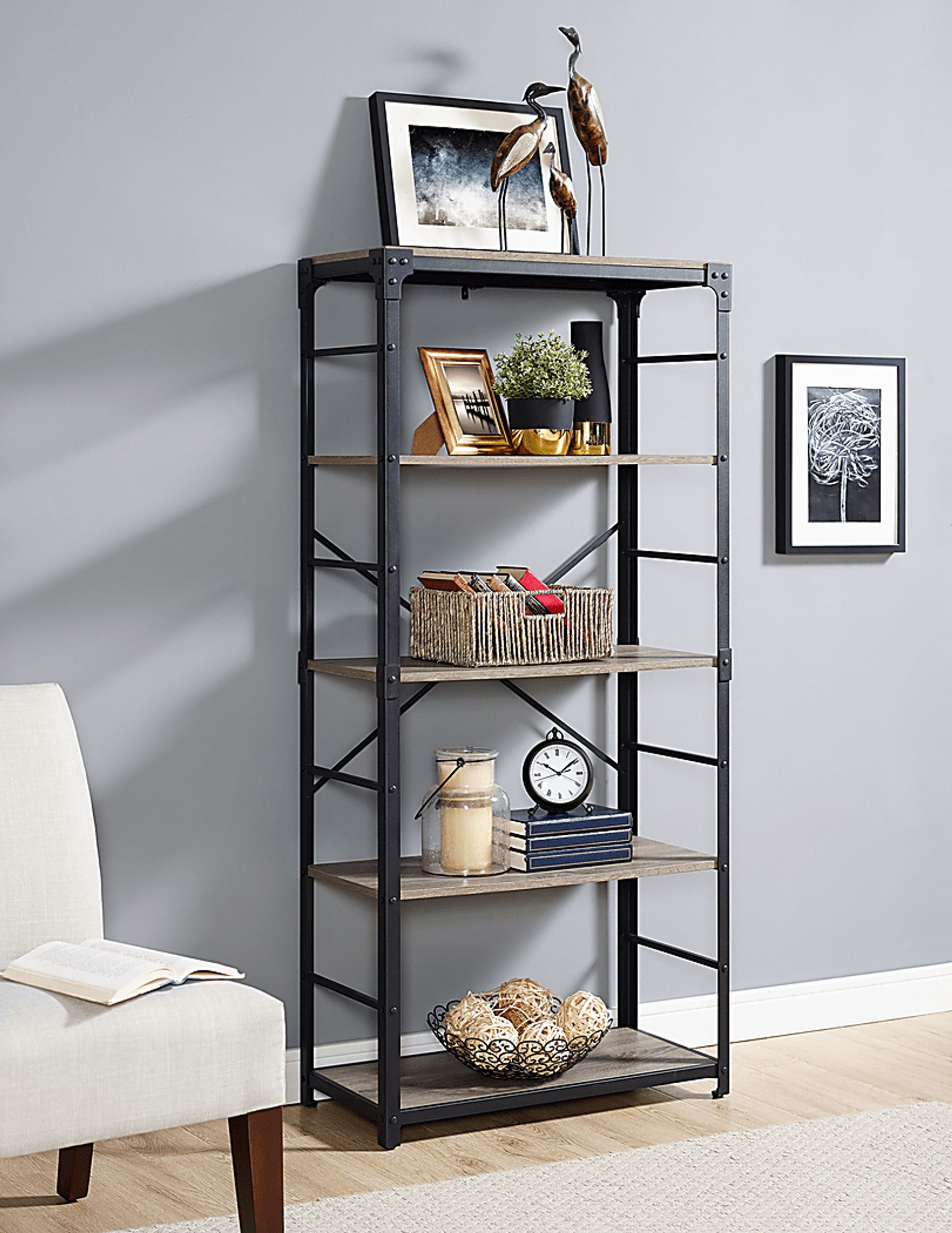 Lorcan Driftwood Bookcase - Image 5