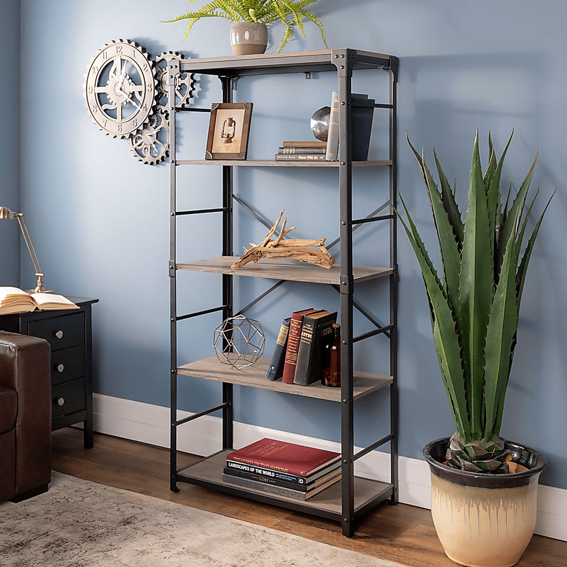 Lorcan Driftwood Bookcase - Image 7