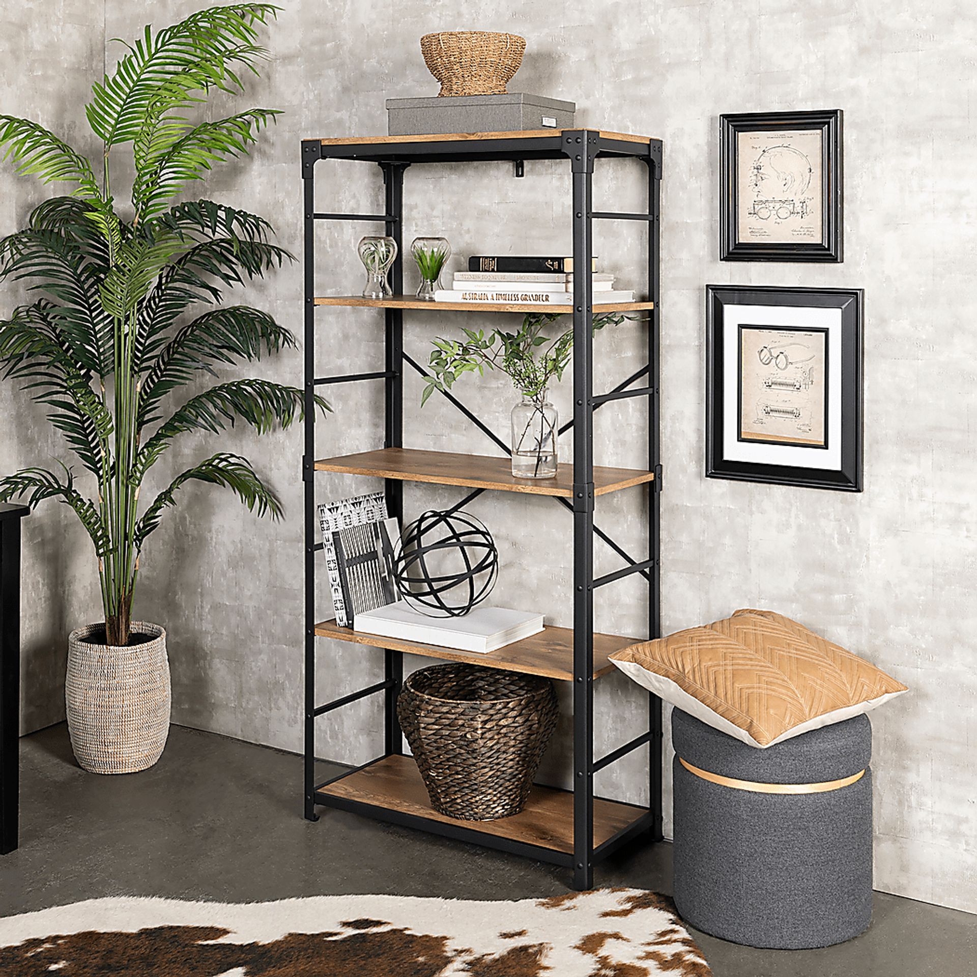 Lorcan Oak Bookcase - Image 5