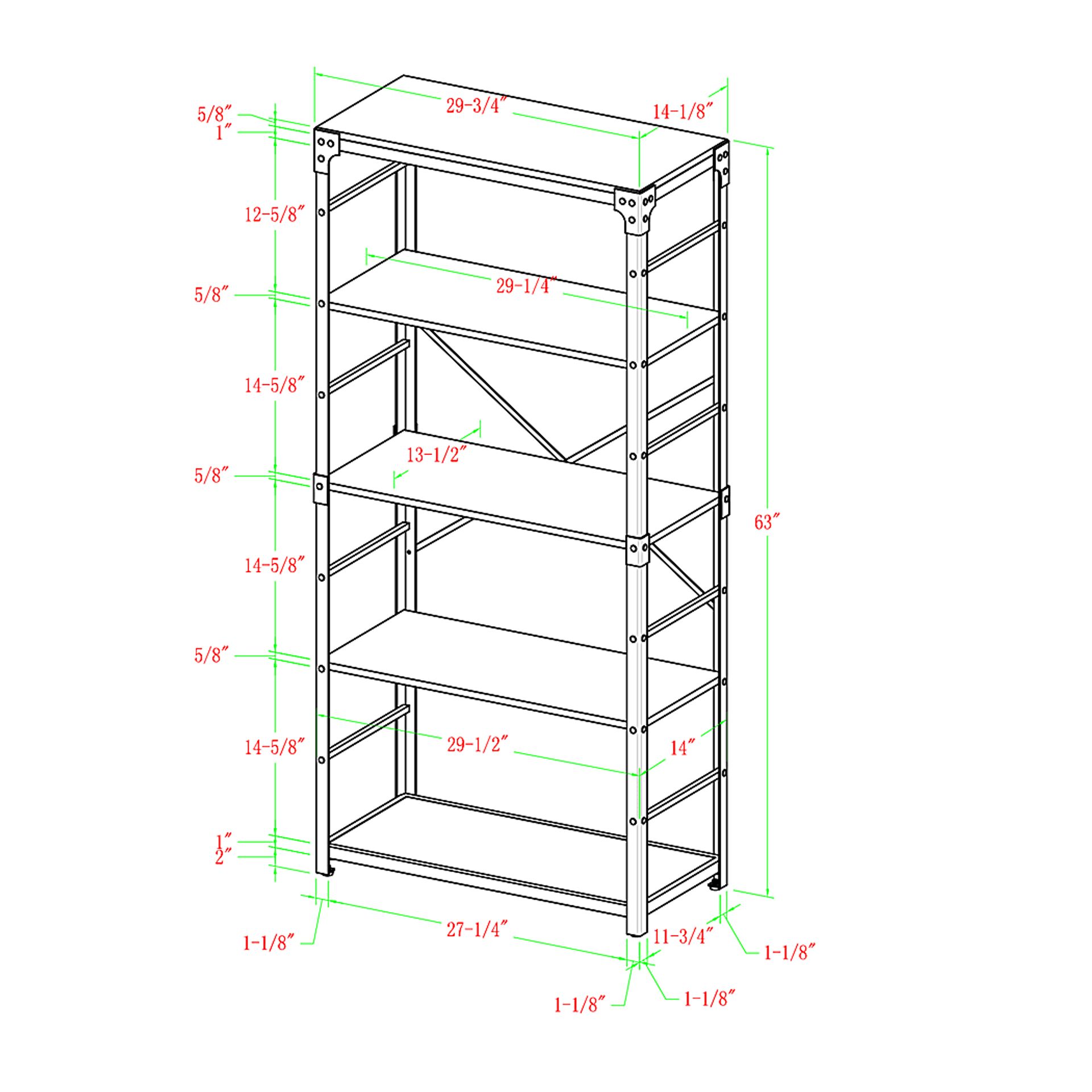 Lorcan Oak Bookcase - Image 6