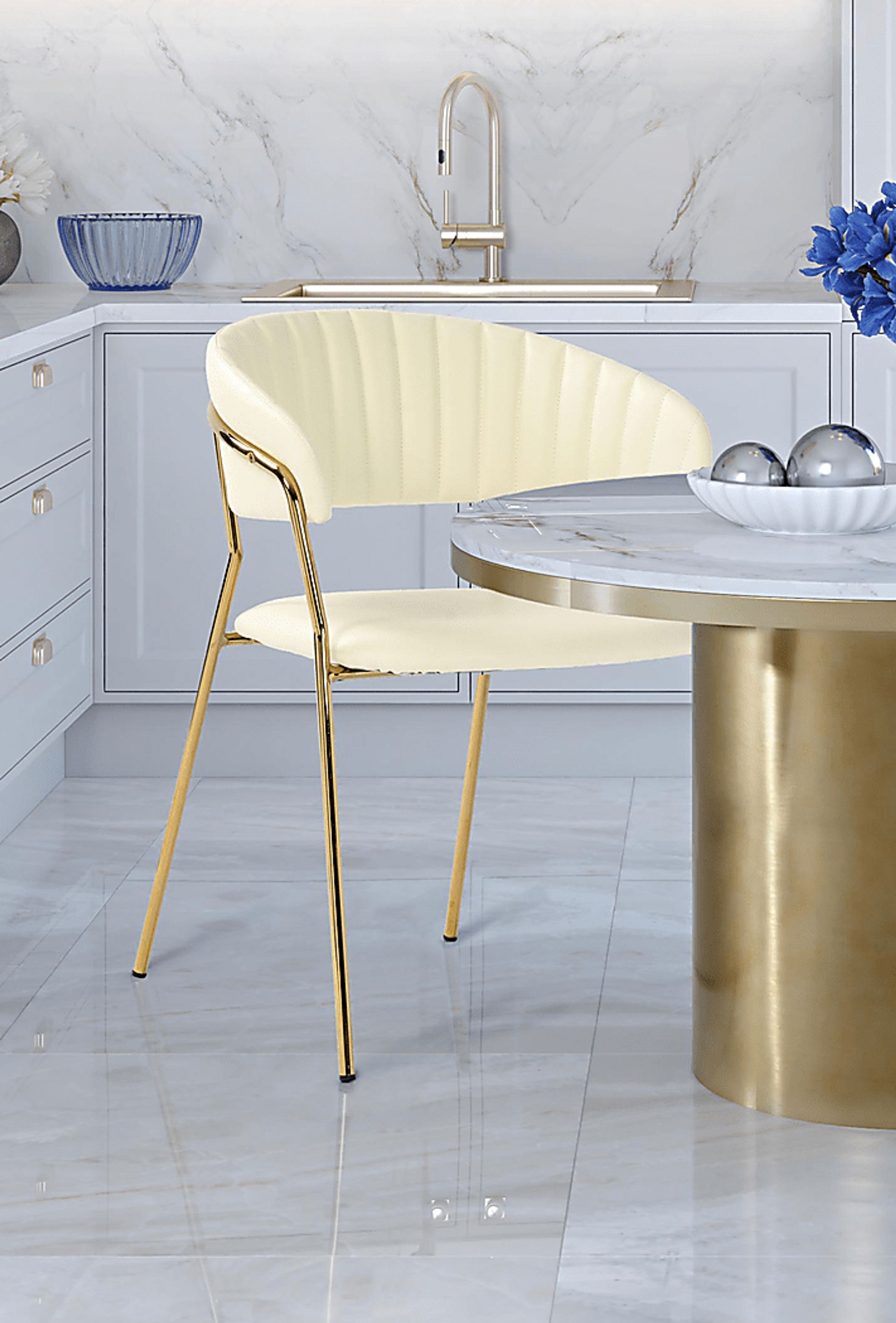 Lorean Beige Arm Chair, Set of 2 - Image 7