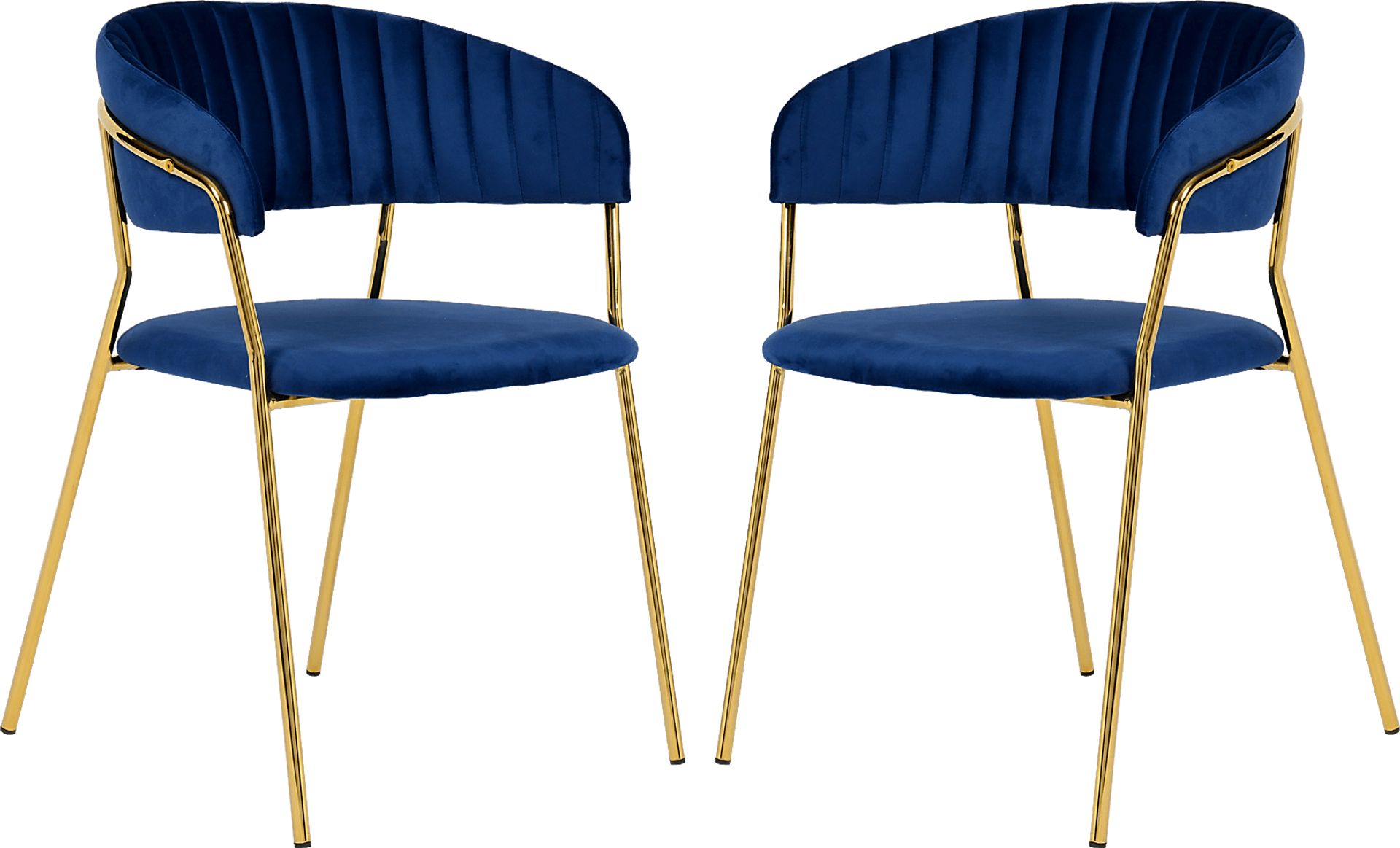 Lorean Navy Arm Chair, Set of 2 - Image 2