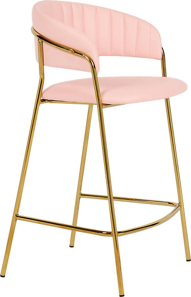 Lorean Pink Counter Height Stool, Set of 2 - Thumbnail - Image 2