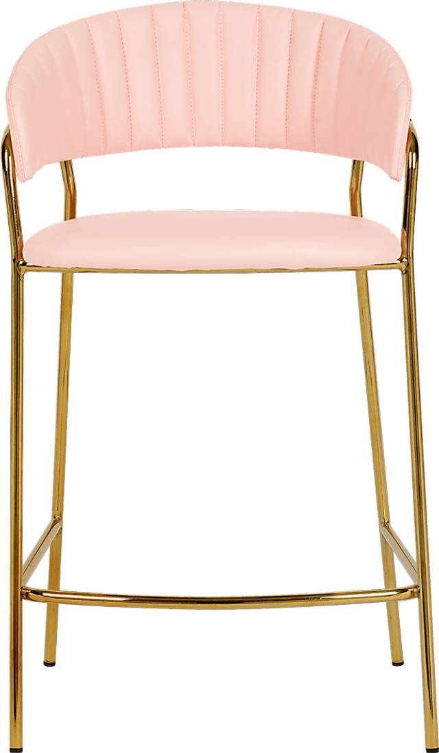 Lorean Pink Counter Height Stool, Set of 2 - Thumbnail - Image 3