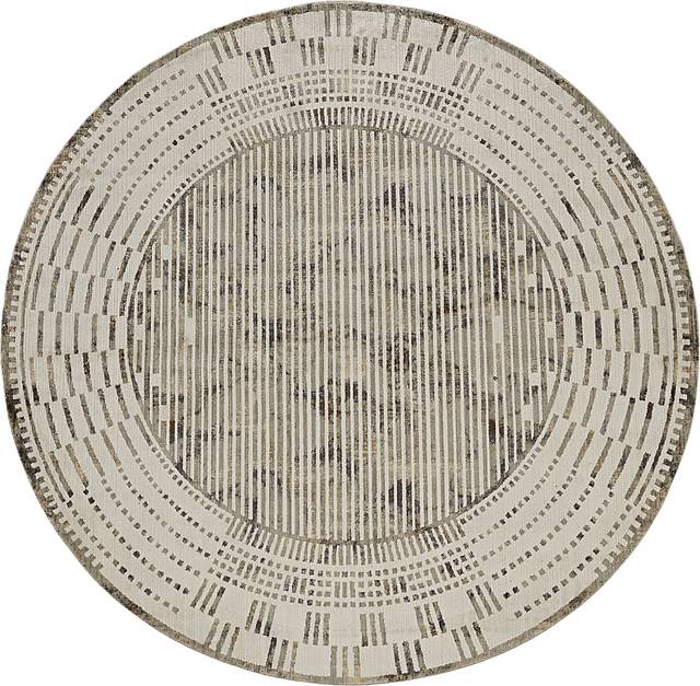 Lorelei Beige 8' Round Rug - Thumbnail - Image 1