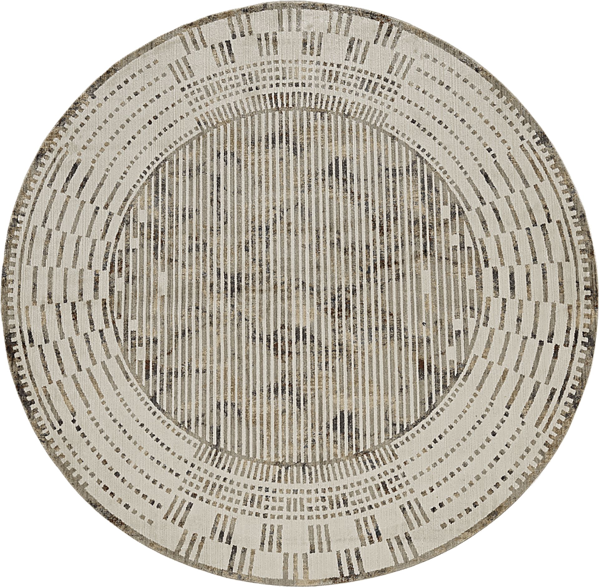 Lorelei Beige 8' Round Rug - Image 1