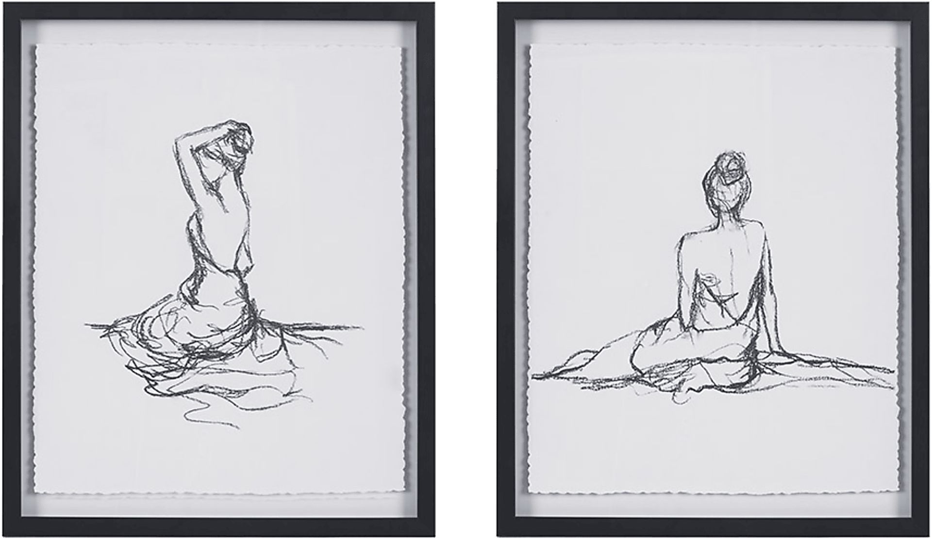 Loreli Black Artwork, Set of 2 - Image 1
