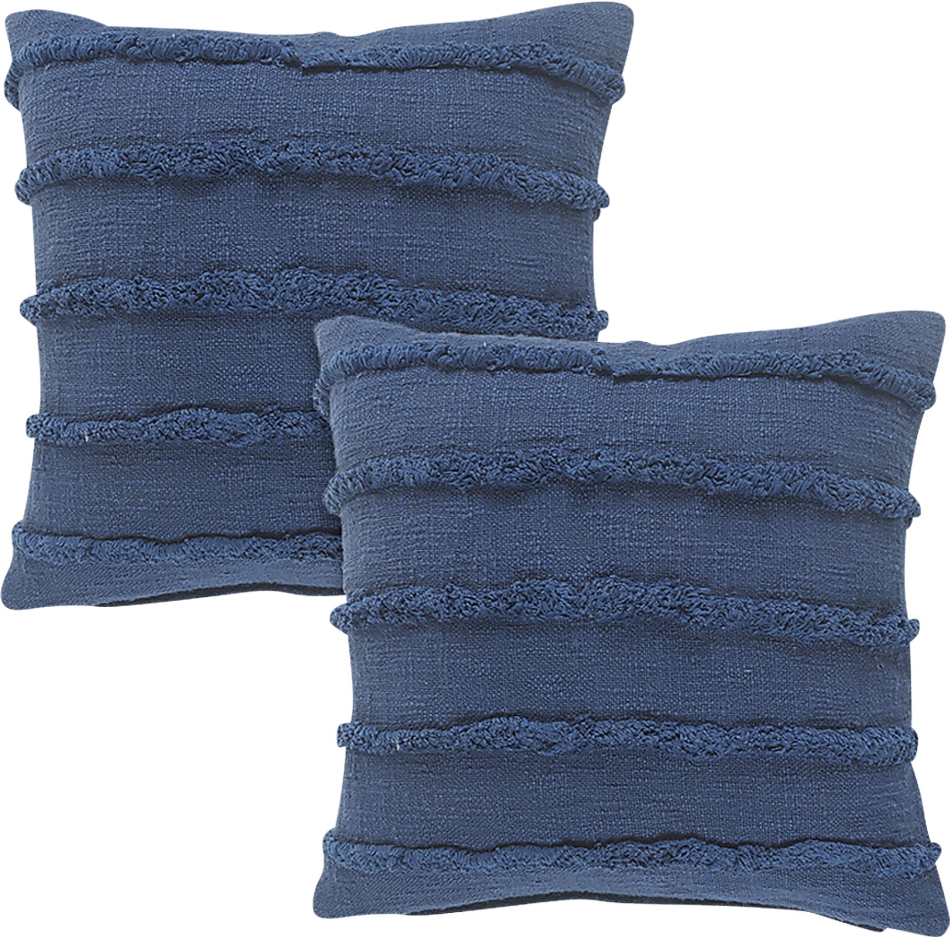 Lorelina Dark Blue Accent Pillow Set of 2 - Image 1
