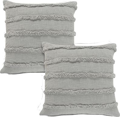 Lorelina Gray Accent Pillow Set of 2