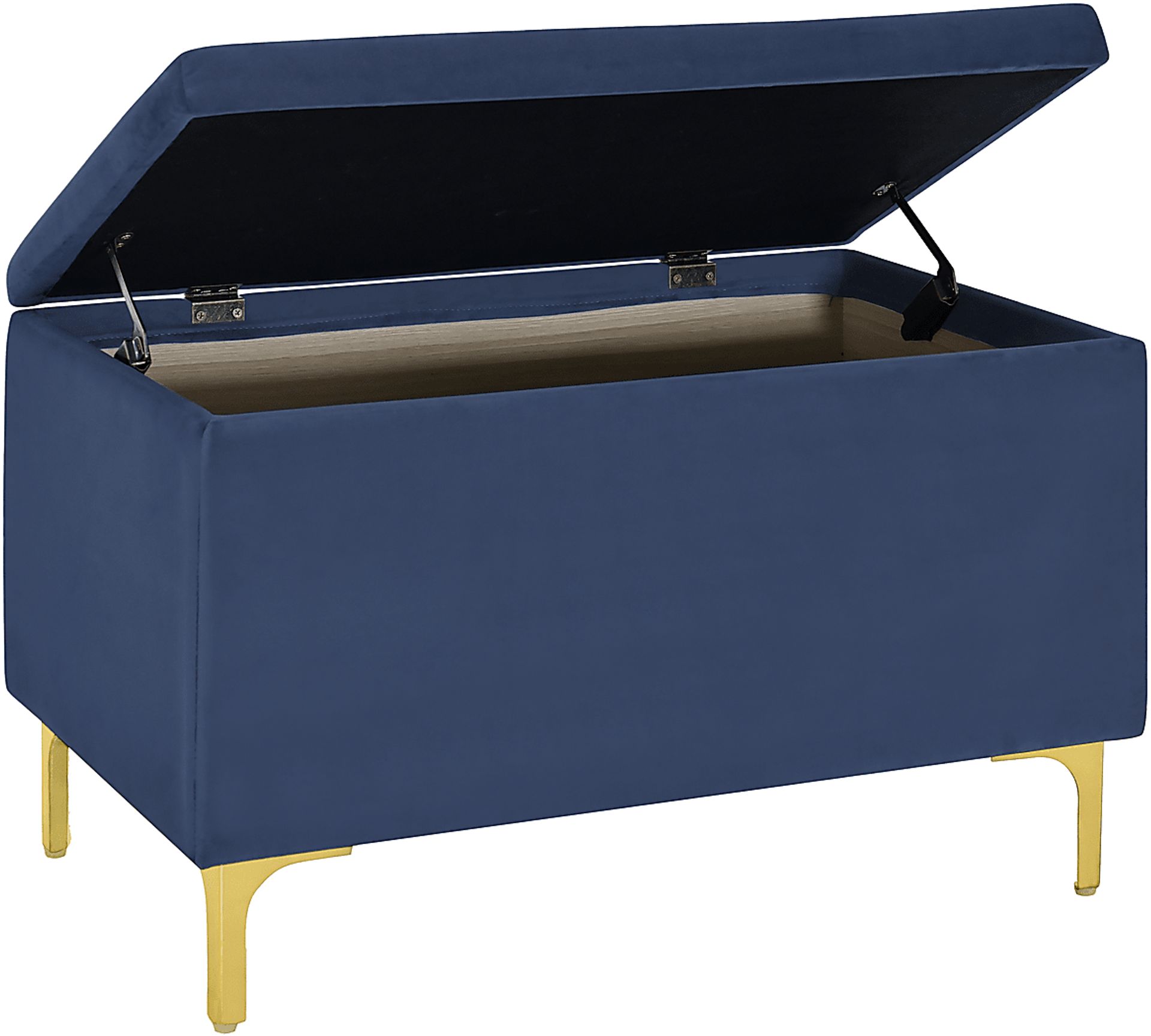 Lorenev I Blue Storage Bench - Image 4