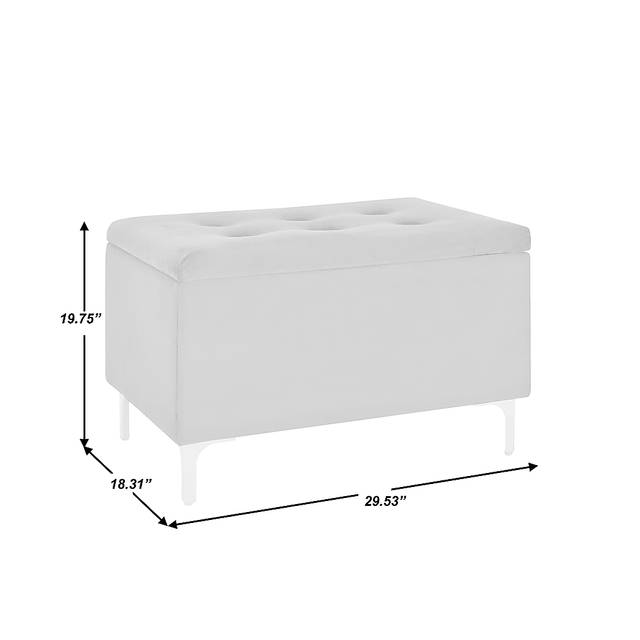 Lorenev I Blue Storage Bench - Thumbnail - Image 6