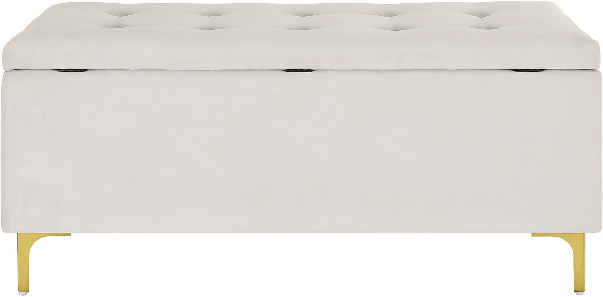Lorenev II White Storage Bench - Image 5