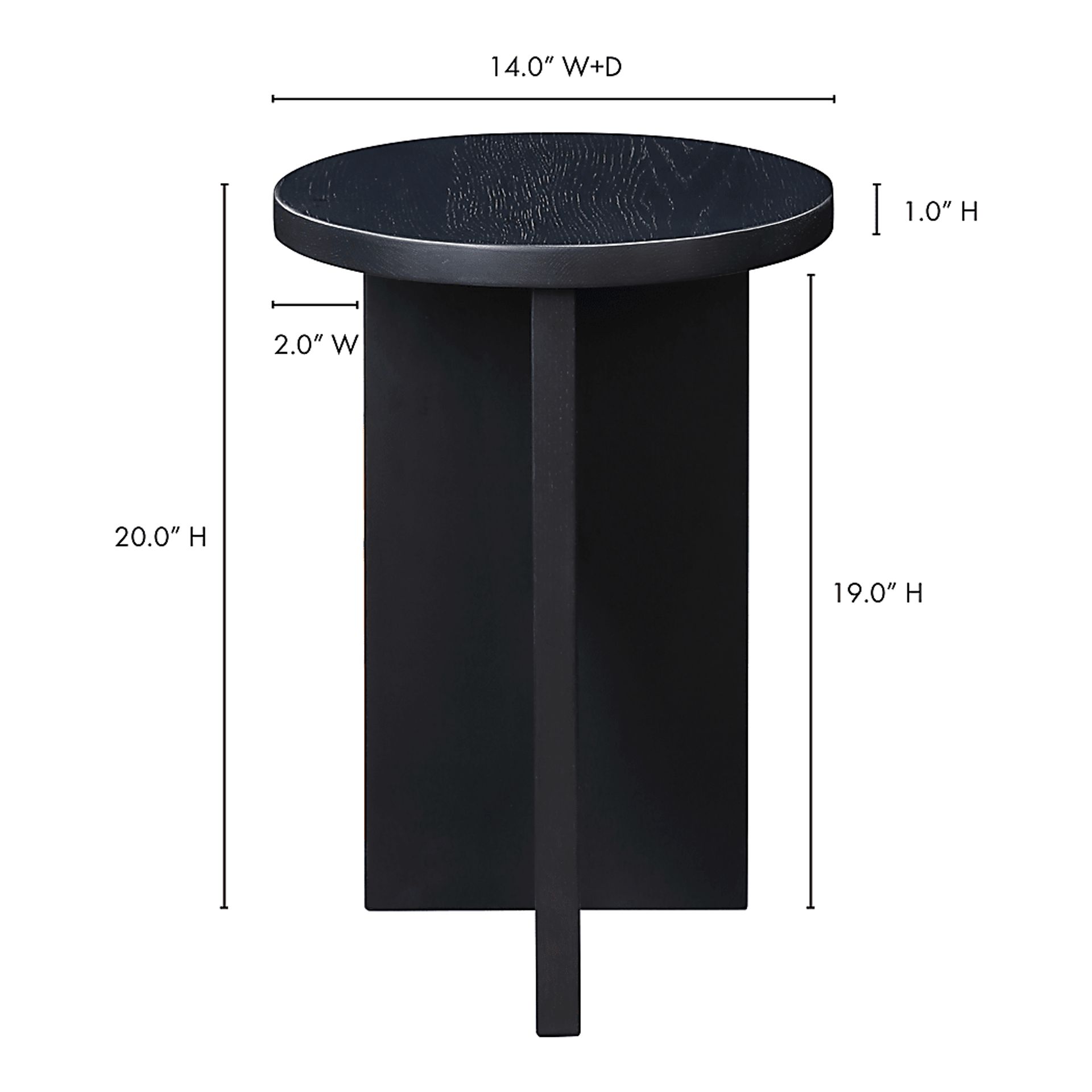 Lorent Black End Table - Image 2