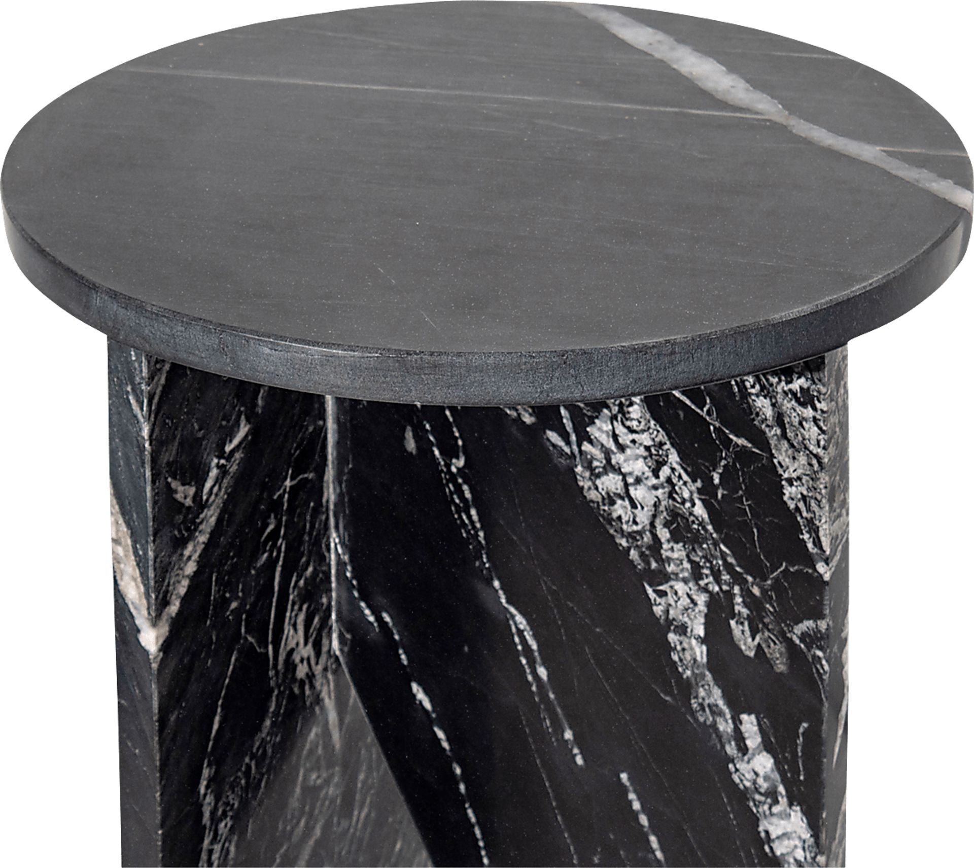 Lorent Black Marble End Table - Image 4