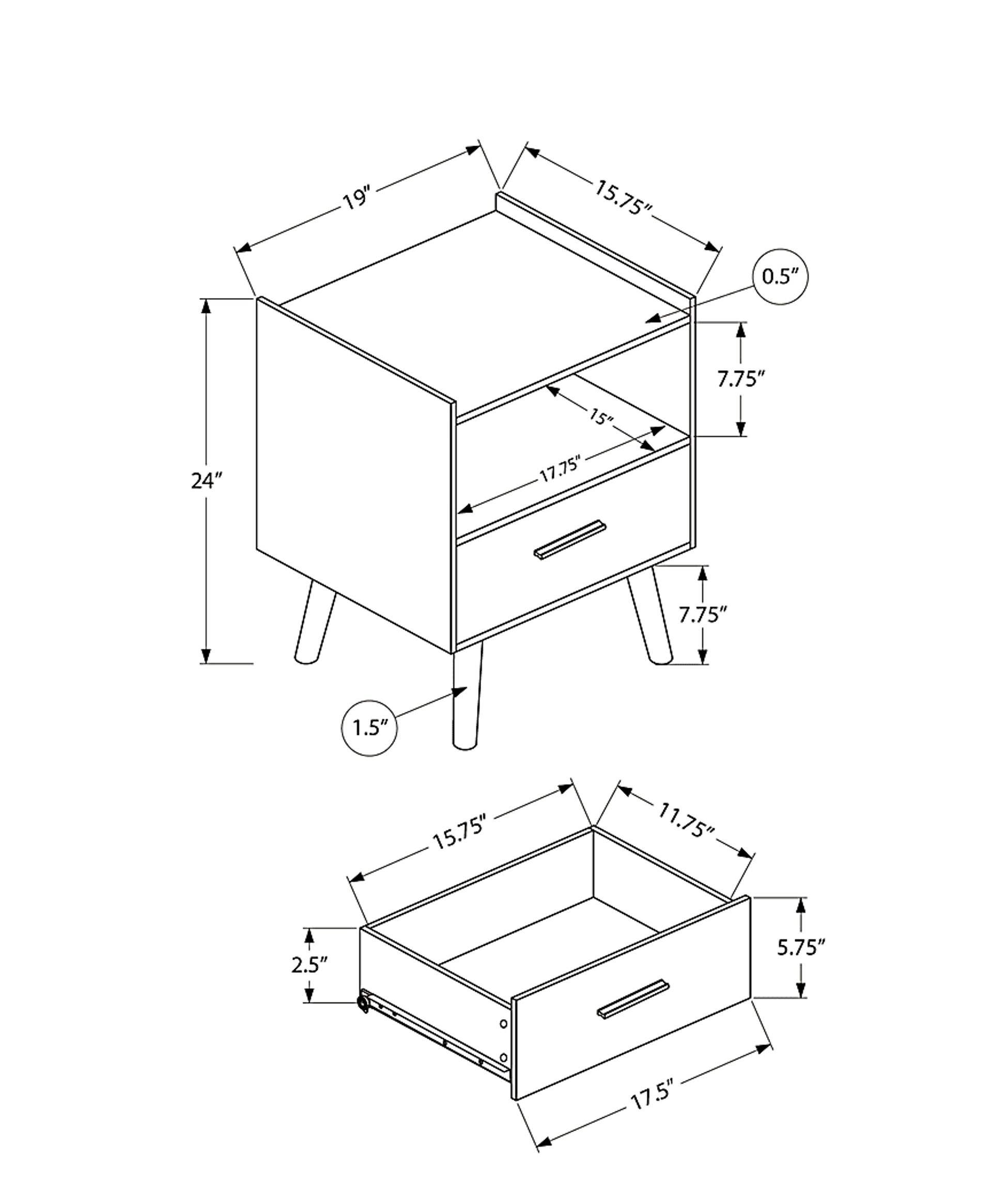 Loreto Black End Table - Image 3