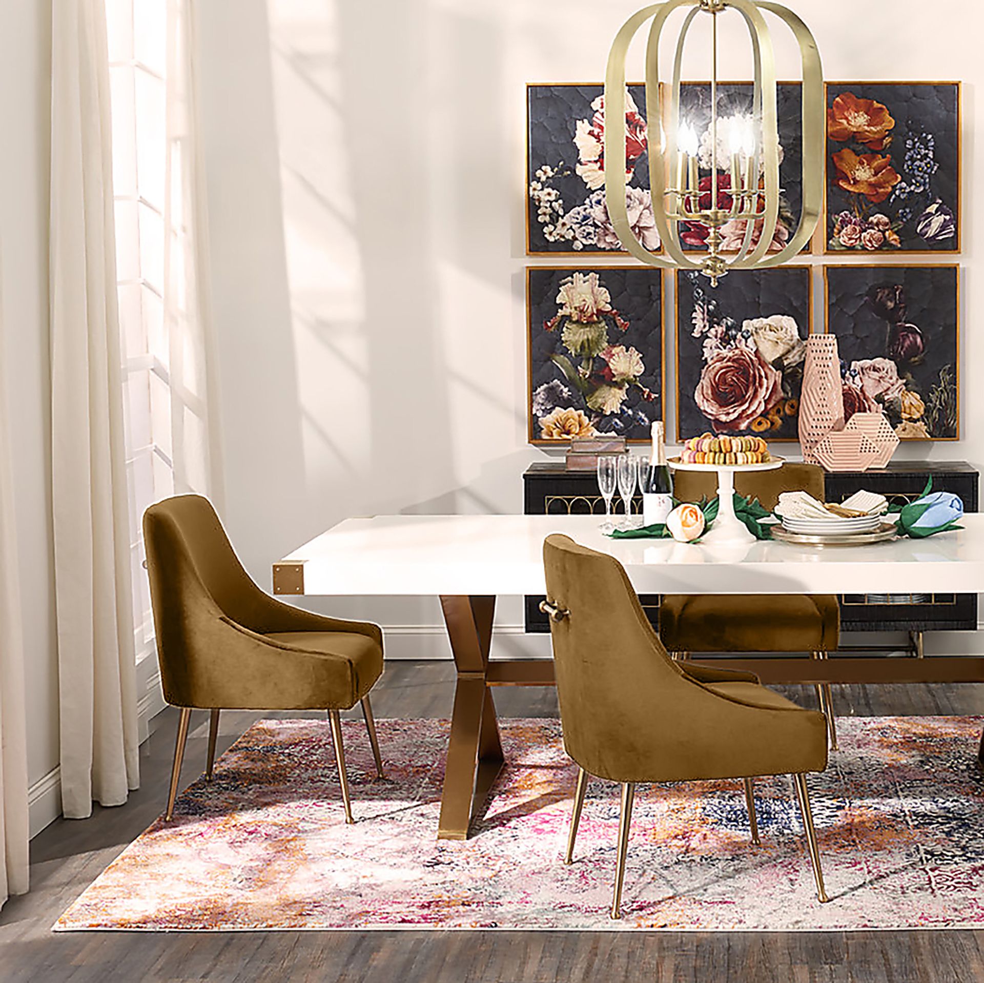 Loretta Brown Dining Chair - Image 7