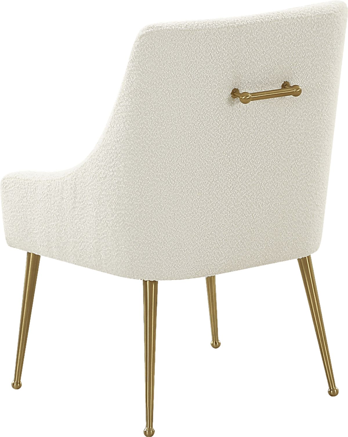 Loretta Cream Colors,Light Wood,White Polyester Fabric Dining Chair ...