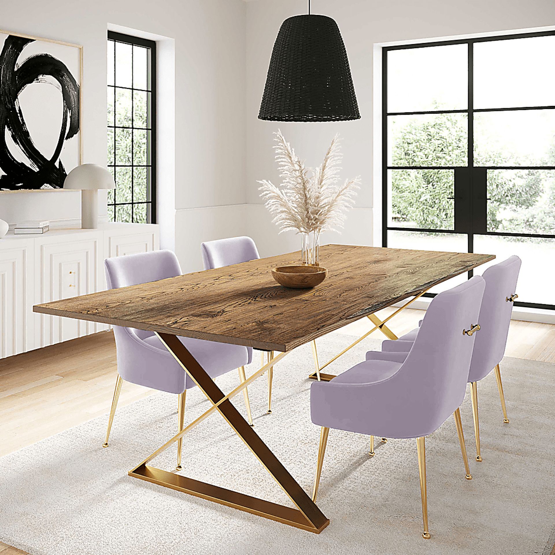 Loretta Lavender Side Chair - Image 2
