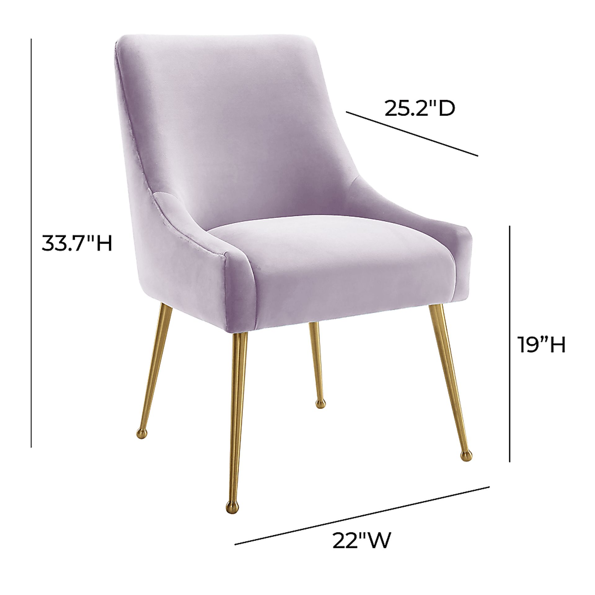 Loretta Lavender Side Chair - Image 6