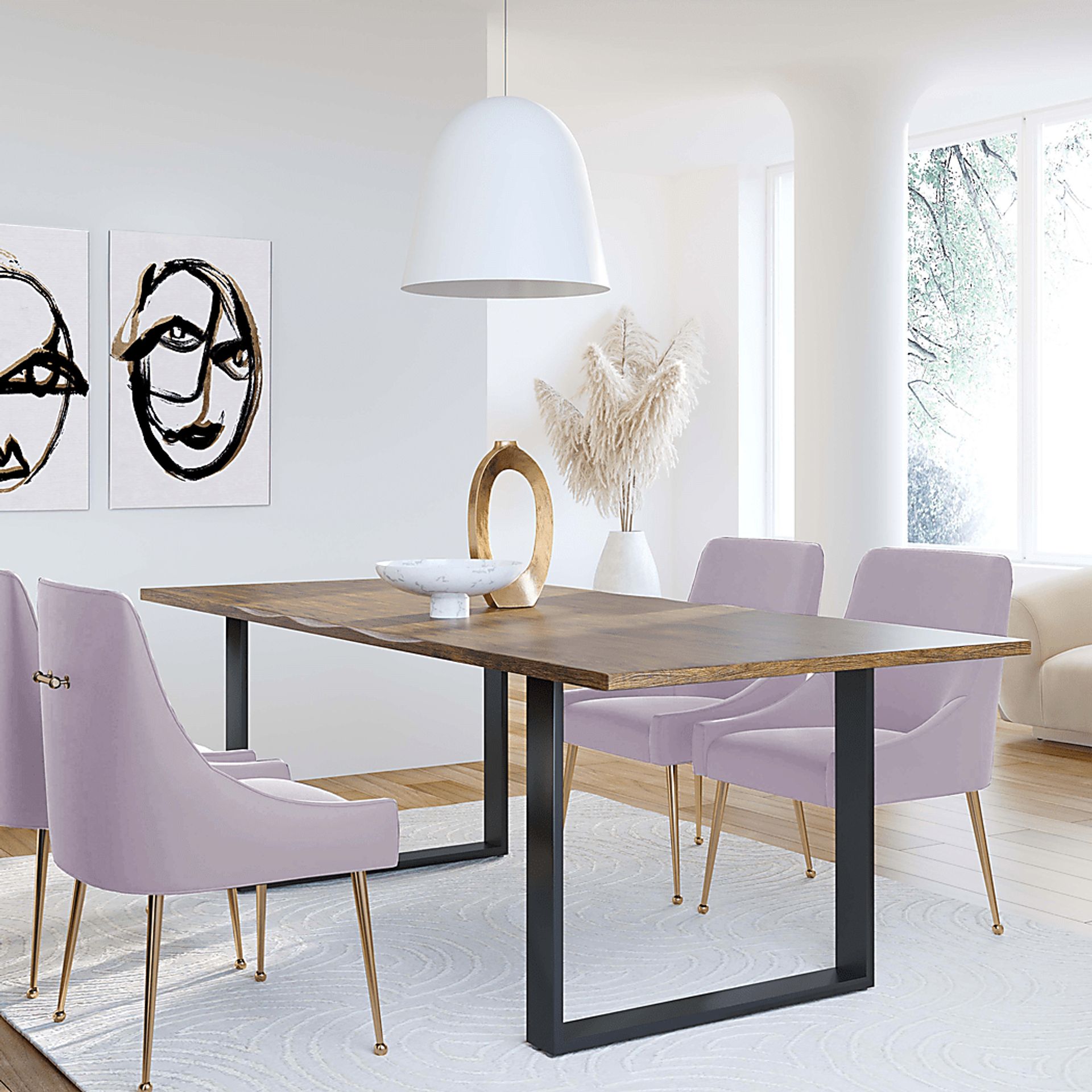 Loretta Lavender Side Chair - Image 7