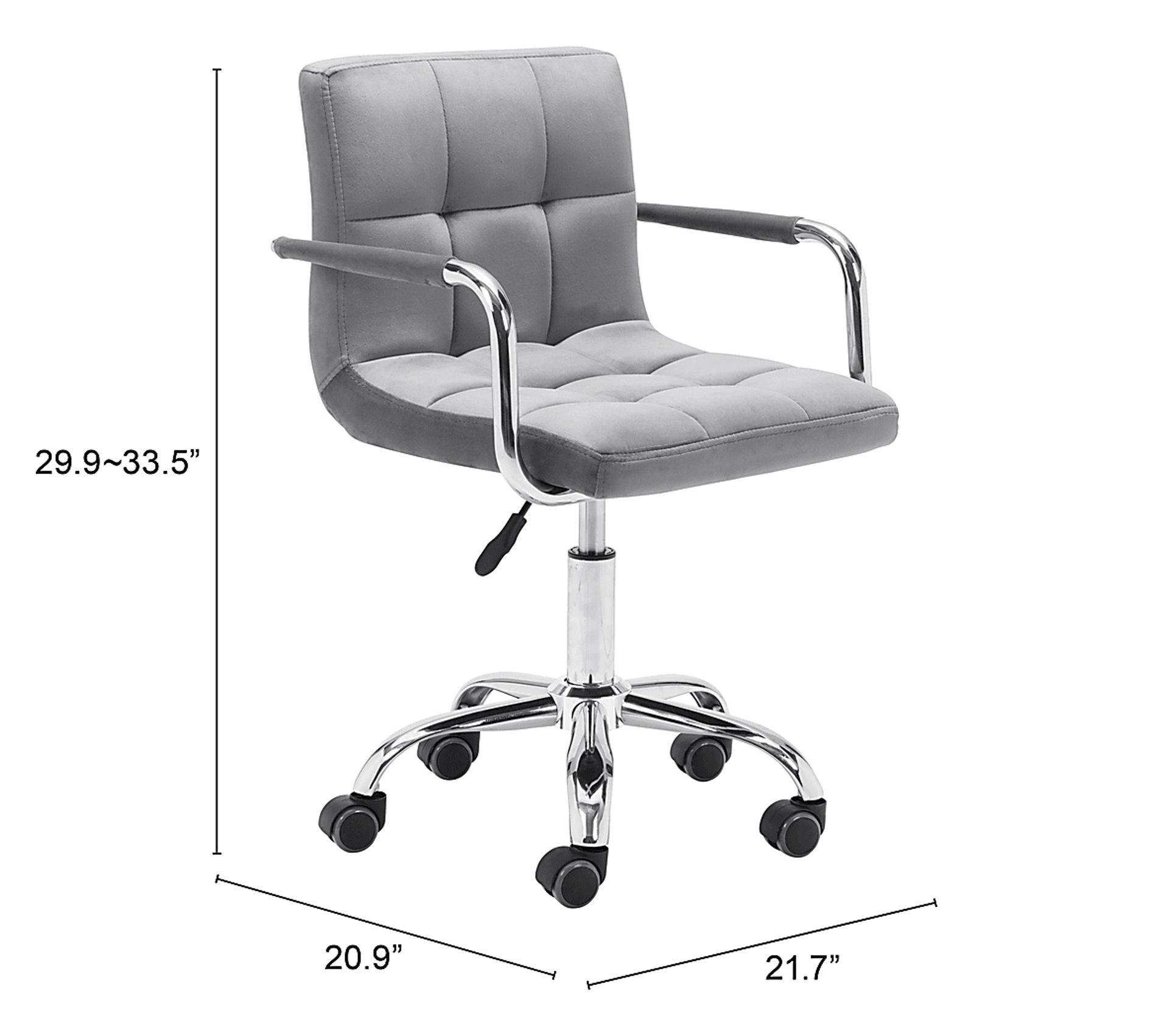 Loringly Gray Office Chair - Image 6