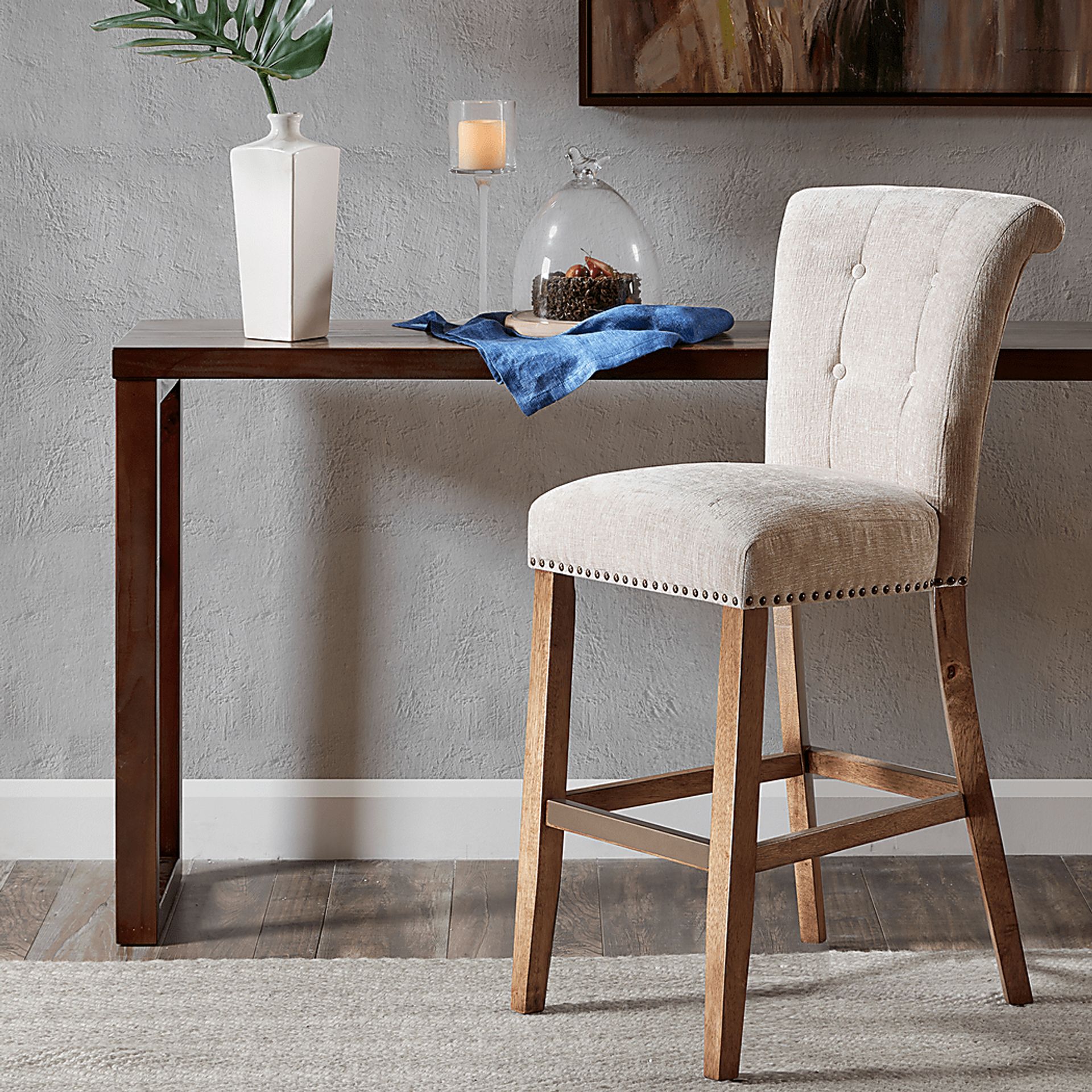 Lorio Cream Bar Stool - Image 5
