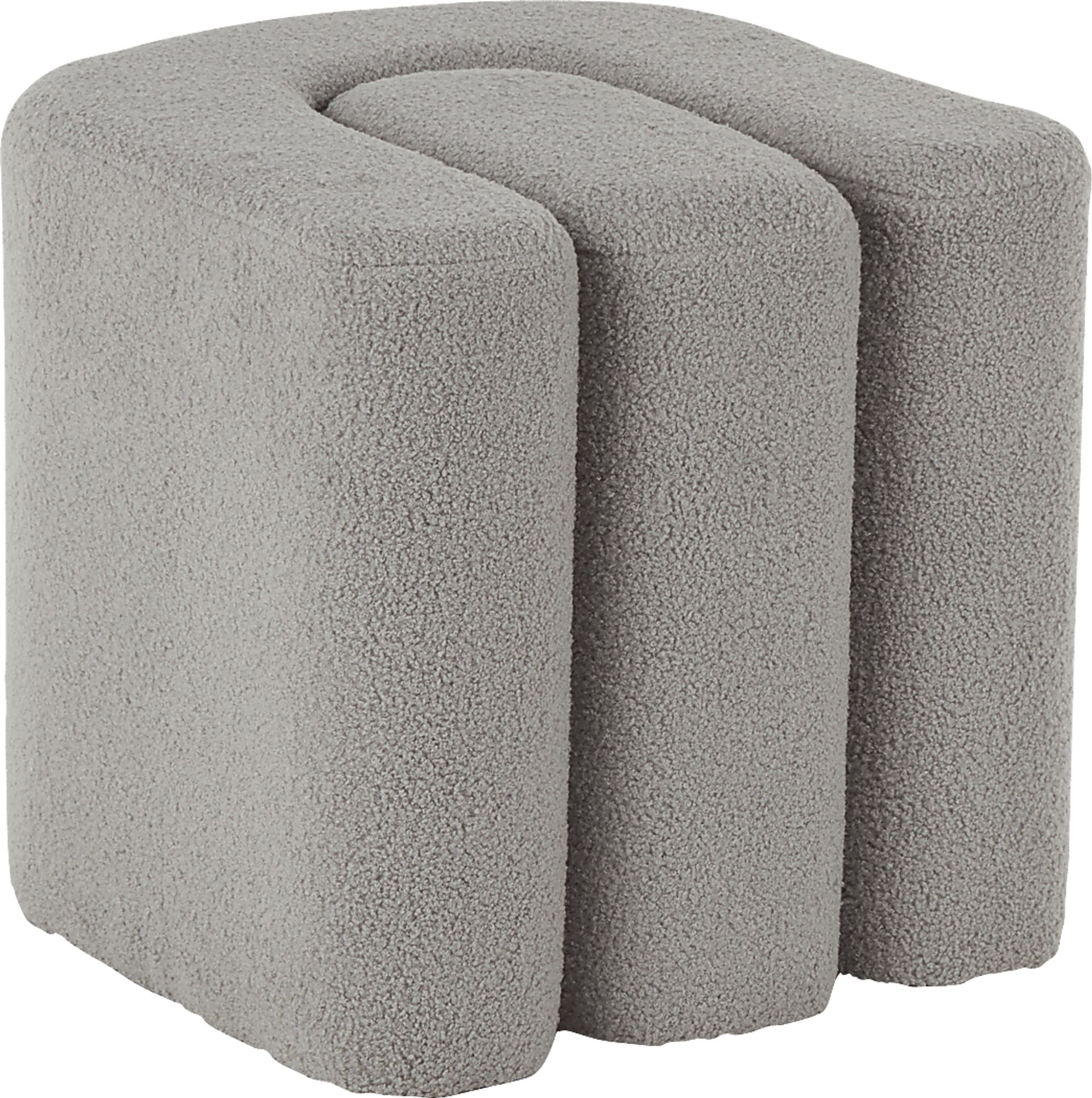 Lormi Gray Ottoman - Image 6