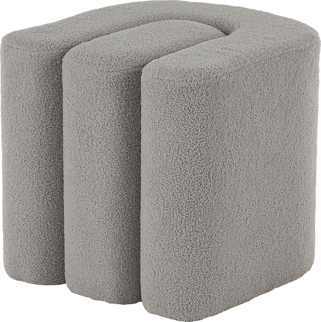 Lormi Gray Ottoman
