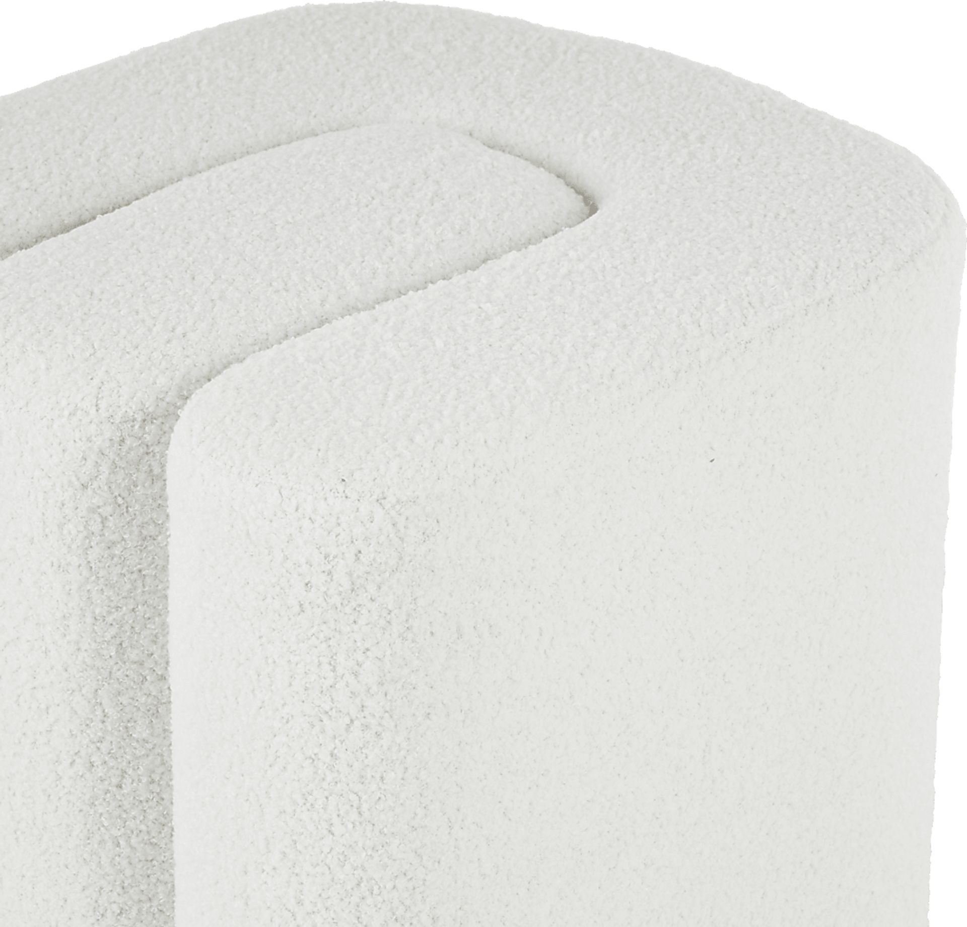 Lormi White Ottoman - Image 4